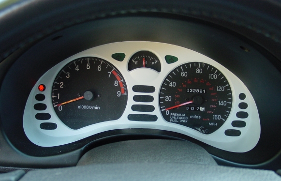 White Laquer Gauge Bezel