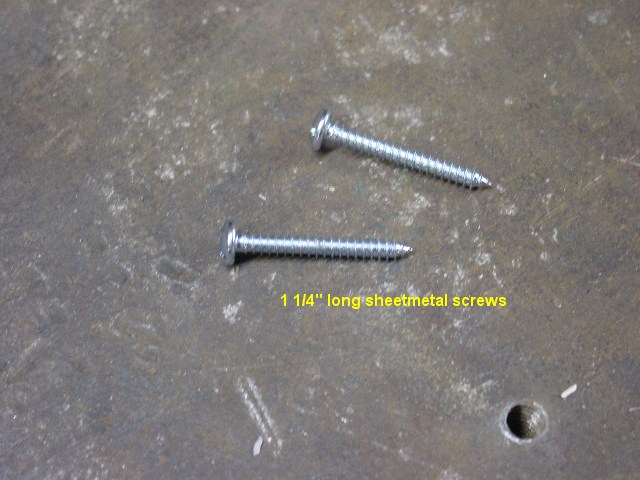 new 1 1/4 inch sheetmetal screws